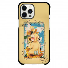 Teletubbies Laa Laa Case For iPhone Samsung Galaxy Pixel OnePlus Vivo Xiaomi Asus Sony Motorola Nokia - Laa Laa Holding Sunflower Illustration