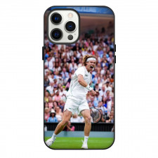 Andrey Rublev Phone Case For iPhone Samsung Galaxy Pixel OnePlus Vivo Xiaomi Asus Sony Motorola Nokia - Andrey Rublev In White Outfit Celebration Pose