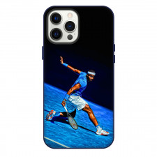 Tennis Frances Tiafoe Players Phone Case For iPhone Samsung Galaxy Pixel OnePlus Vivo Xiaomi Asus Sony Motorola Nokia - Frances Tiafoe Strike Stance Portrait Cartoon Art