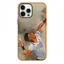 Felix Auger Aliassime Phone Case For iPhone Samsung Galaxy Pixel OnePlus Vivo Xiaomi Asus Sony Motorola Nokia - Felix Auger Aliassime Striking Up Side Portrait Cartoon Art