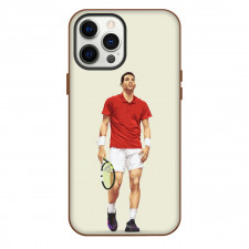 Felix Auger Aliassime Phone Case For iPhone Samsung Galaxy Pixel OnePlus Vivo Xiaomi Asus Sony Motorola Nokia - Felix Auger Aliassime Walking Hold Racket Portrait Vector Art