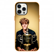Jannik Sinner Phone Case For iPhone Samsung Galaxy Pixel OnePlus Vivo Xiaomi Asus Sony Motorola Nokia - Jannik Sinner Fierce Trophy Portrait