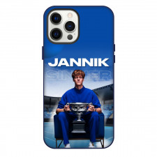 Jannik Sinner Phone Case For iPhone Samsung Galaxy Pixel OnePlus Vivo Xiaomi Asus Sony Motorola Nokia - Jannik Sinner Holding Trophy Fierce Portrait Poster