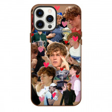 Jannik Sinner Phone Case For iPhone Samsung Galaxy Pixel OnePlus Vivo Xiaomi Asus Sony Motorola Nokia - Jannik Sinner Sticker Portrait Heart Collage