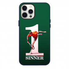 Jannik Sinner Phone Case For iPhone Samsung Galaxy Pixel OnePlus Vivo Xiaomi Asus Sony Motorola Nokia - Jannik Sinner Striking 1 Portrait Poster Cartoon Art