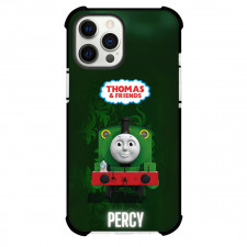 Thomas and Friends Phone Case For iPhone Samsung Galaxy Pixel OnePlus Vivo Xiaomi Asus Sony Motorola Nokia - Percy Avatar Portrait Happy Army Green Background