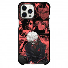 Tokyo Ghoul Ken Kaneki Case For iPhone Samsung Galaxy Pixel OnePlus Vivo Xiaomi Asus Sony Motorola Nokia - Ken Kaneki Red Comic Background