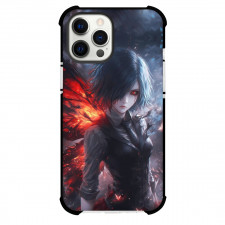 Tokyo Ghoul Touka Kirishima Case For iPhone Samsung Galaxy Pixel OnePlus Vivo Xiaomi Asus Sony Motorola Nokia - Touka Kirishima Flaming Butterfly Wings 3d Art