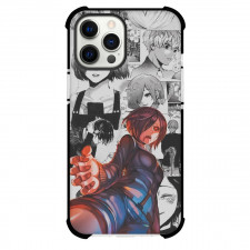Tokyo Ghoul Touka Kirishima Case For iPhone Samsung Galaxy Pixel OnePlus Vivo Xiaomi Asus Sony Motorola Nokia - Touka Kirishima Shocked Grey Comic Background