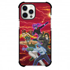 Tojima Wants To Be A Kamen Rider Phone Case For iPhone Samsung Galaxy Pixel OnePlus Vivo Xiaomi Asus Sony Motorola Nokia - Tojima Wants To Be A Kamen Rider Character On Red Lightning Background