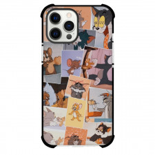 Tom and Jerry Phone Case For iPhone Samsung Galaxy Pixel OnePlus Vivo Xiaomi Asus Sony Motorola Nokia - Tom and Jerry Cartoon Scenes Collage Vintage Art