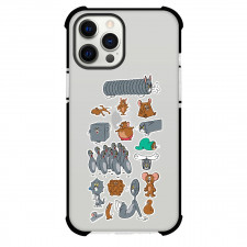 Tom And Jerry Phone Case For iPhone Samsung Galaxy Pixel OnePlus Vivo Xiaomi Asus Sony Motorola Nokia - Tom And Jerry Funny Expressions Collage Cartoon Sticker