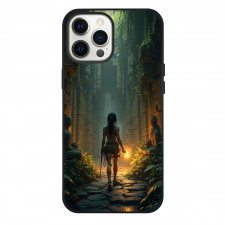 Tomb Raider Phone Case For iPhone Samsung Galaxy Pixel OnePlus Vivo Xiaomi Asus Sony Motorola Nokia - Lara Avatar Back Glow Semi Realistic Art