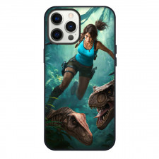 Tomb Raider Phone Case For iPhone Samsung Galaxy Pixel OnePlus Vivo Xiaomi Asus Sony Motorola Nokia - Lara Avatar Jump Dinosaur