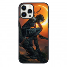 Tomb Raider Phone Case For iPhone Samsung Galaxy Pixel OnePlus Vivo Xiaomi Asus Sony Motorola Nokia - Lara Avatar Side Portrait Eclipse