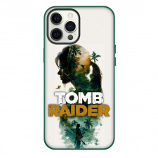Tomb Raider Phone Case For iPhone Samsung Galaxy Pixel OnePlus Vivo Xiaomi Asus Sony Motorola Nokia - Lara Avatar Silhouette Art Wordmark
