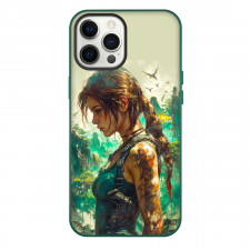 Tomb Raider Phone Case For iPhone Samsung Galaxy Pixel OnePlus Vivo Xiaomi Asus Sony Motorola Nokia - Lara Avatar Side Portrait Forest Background 3d