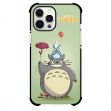 My Neighbor Totoro Phone Case For iPhone And Samsung Galaxy - My Neighbor Totoro Illustration Art On Green Background