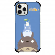 My Neighbor Totoro Phone Case For iPhone And Samsung Galaxy - Totoro Portrait On Blue Background