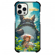 My Neighbor Totoro Phone Case For iPhone And Samsung Galaxy - My Neighbor Totoro Raining Anime Poster