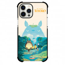 My Neighbor Totoro Phone Case For iPhone And Samsung Galaxy - My Neighbor Totoro Sitting On A Tree Art Poster