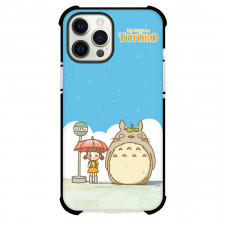 My Neighbor Totoro Phone Case For iPhone And Samsung Galaxy - Totoro Standing Under Rain Ghibli Art Poster