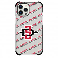 San Diego State Aztecs NCAA March Madness Basketball Football College University Phone Case For iPhone Samsung Galaxy Pixel OnePlus Vivo Xiaomi Asus Sony Motorola Nokia - San Diego State Aztecs  Medley Monogram Wordmark
