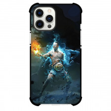UFC Israel Adesanya Phone Case For iPhone Samsung Galaxy Pixel OnePlus Vivo Xiaomi Asus Sony Motorola Nokia - Israel Adesanya On Fire Digital Art Poster