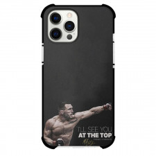 UFC Michael Chandler Phone Case For iPhone Samsung Galaxy Pixel OnePlus Vivo Xiaomi Asus Sony Motorola Nokia - Michael Chandler Quote I Will See You At The Top Grayscale Poster
