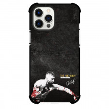 UFC Justin Gaethje Phone Case For iPhone Samsung Galaxy Pixel OnePlus Vivo Xiaomi Asus Sony Motorola Nokia - Justin Gaethje Punching Grayscale Poster