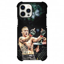 UFC Justin Gaethje Phone Case For iPhone Samsung Galaxy Pixel OnePlus Vivo Xiaomi Asus Sony Motorola Nokia - Justin Gaethje Showing Middle Finger Poster