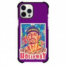 UFC Max Holloway Phone Case For iPhone Samsung Galaxy Pixel OnePlus Vivo Xiaomi Asus Sony Motorola Nokia - Max Holloway Portrait On Floral Purple Background