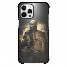 UFC Jon Jones Phone Case For iPhone Samsung Galaxy Pixel OnePlus Vivo Xiaomi Asus Sony Motorola Nokia - Jon Jones With Championship Belt Grayscale Poster