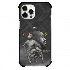 UFC Jon Jones Phone Case For iPhone Samsung Galaxy Pixel OnePlus Vivo Xiaomi Asus Sony Motorola Nokia - Jon Jones Grayscale Poster