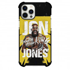 UFC Jon Jones Phone Case For iPhone Samsung Galaxy Pixel OnePlus Vivo Xiaomi Asus Sony Motorola Nokia - Jon Jones King Pond For Pond Poster Yellow Background