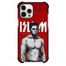 UFC Islam Makhachev Phone Case For iPhone Samsung Galaxy Pixel OnePlus Vivo Xiaomi Asus Sony Motorola Nokia - Islam Makhachev Sketch On Red Background