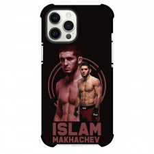 UFC Islam Makhachev Phone Case For iPhone Samsung Galaxy Pixel OnePlus Vivo Xiaomi Asus Sony Motorola Nokia - Islam Makhachev Standing Portrait On Black Background
