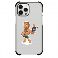 UFC Conor Mcgregor Phone Case For iPhone Samsung Galaxy Pixel OnePlus Vivo Xiaomi Asus Sony Motorola Nokia - Conor Mcgregor Showing Middle Fingure Cartoon Sticker