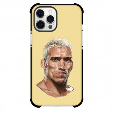 UFC Charles Oliveira Phone Case For iPhone Samsung Galaxy Pixel OnePlus Vivo Xiaomi Asus Sony Motorola Nokia - Charles Oliveira Avatar Paint Art On Yellow Background