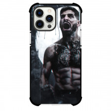 UFC Ilia Topuria Phone Case For iPhone and Samsung Galaxy Devices - Ilia Topuria Shouting Trip Effect Illustration