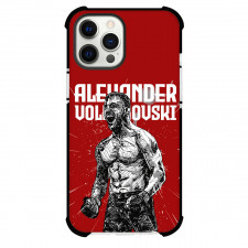 UFC Alexander Volkanovski Phone Case For iPhone Samsung Galaxy Pixel OnePlus Vivo Xiaomi Asus Sony Motorola Nokia - Alexander Volkanovski Shouting Illustration On Red Background