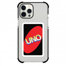 Uno Card For iPhone Samsung Galaxy Pixel OnePlus Vivo Xiaomi Asus Sony Motorola Nokia - Uno Cards Logo Red Black