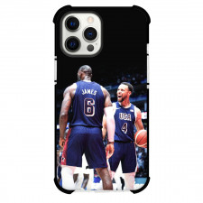 United States National Basketball Team 2033 Case For iPhone Samsung Galaxy Pixel OnePlus Vivo Xiaomi Asus Sony Motorola Nokia - Lebron James And Stephen Curry Celebrating