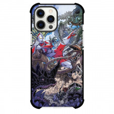 Ultraman For iPhone Samsung Galaxy Pixel OnePlus Vivo Xiaomi Asus Sony Motorola Nokia - Ultraman Fighting Enemies Illustration