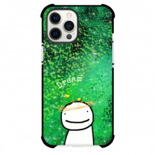 Youtuber Dream Phone Case For iPhone Samsung Galaxy Pixel OnePlus Vivo Xiaomi Asus Sony Motorola Nokia - Dream Logo Floral Print Green Background