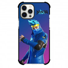 Youtuber Ninja Phone Case For iPhone Samsung Galaxy Pixel OnePlus Vivo Xiaomi Asus Sony Motorola Nokia - Ninja Comic Art Purple Blue Background