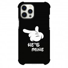 Valentines Day Phone Case For iPhone Samsung Galaxy Pixel OnePlus Vivo Xiaomi Asus Sony Motorola Nokia - Valentines Day Couple Pair Case He Is Mine With Mickey Mouse Hand