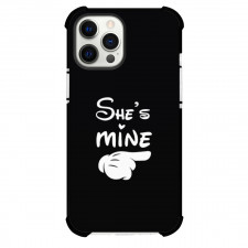Valentines Day Phone Case For iPhone Samsung Galaxy Pixel OnePlus Vivo Xiaomi Asus Sony Motorola Nokia - Valentines Day Couple Pair Case She Is Mine With Mickey Mouse Hand