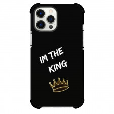Valentines Day Phone Case For iPhone Samsung Galaxy Pixel OnePlus Vivo Xiaomi Asus Sony Motorola Nokia - Valentines Day Text Im The King On Black Background