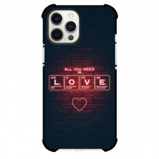 Valentines Day Phone Case For iPhone Samsung Galaxy Pixel OnePlus Vivo Xiaomi Asus Sony Motorola Nokia - Valentines Day Love On Periodic Table Elements On Brick Background